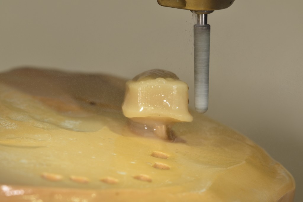 4..Nachfräsen mit Wasserturbine